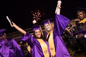 Women students at graduation